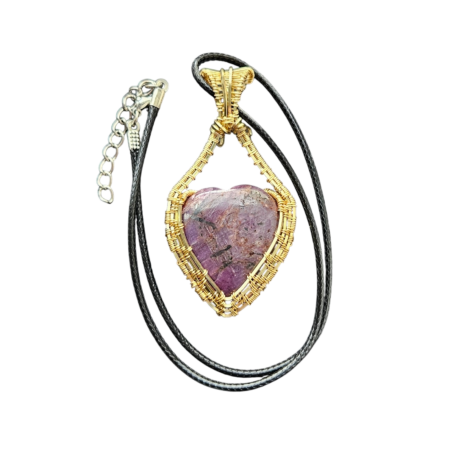 Amulet Rubinowe Serce zdjecie