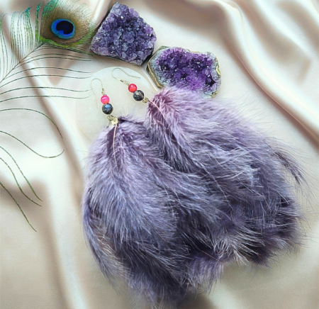 Kolczyki z piór Feathered Elegance