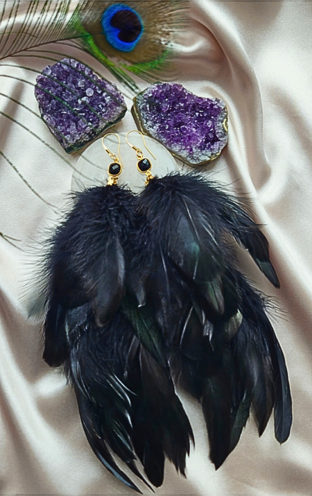 Kolczyki Velvet Feathers
