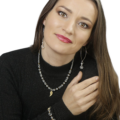 Lucyna Shinaya Naszyjnik z kryształem Górskim